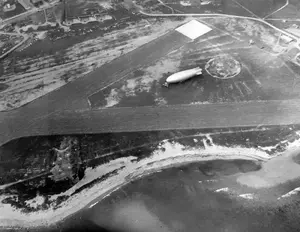 Blimp Base on Fishers Island June 17, 1944