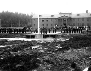 Ceremony at NAS Tillamook on December 7, 1942