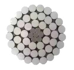 Cross section of ACSR cable