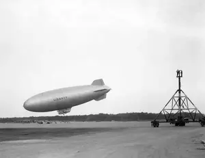 Blimp landing October 2, 1942