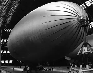 K-10 in Hangar 1 with envelope abrasion May 2, 1944