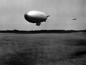 K-134 drifting while attempting to land June 8, 1944