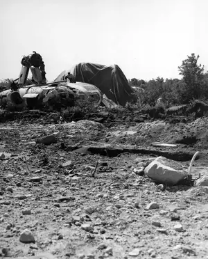 K-6 Wrecked By Storm July 6, 1942