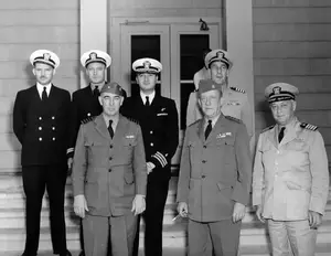 RADM Richard Lansing MC visiting July 4, 1944