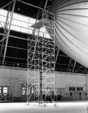 Stand for working on bow of airships March 25, 1943