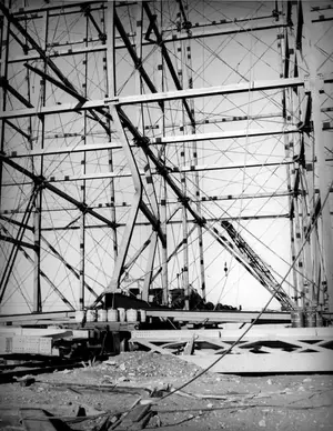 Storm Damage To Hangar 1 Traveler July 6, 1942