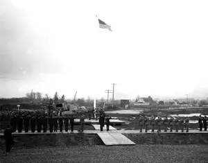 Ceremony at NAS Tillamook on December 7, 1942