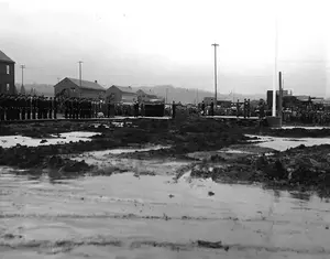 Ceremony at NAS Tillamook on December 7, 1942