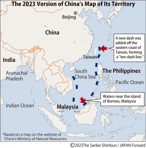China's 10-dash line