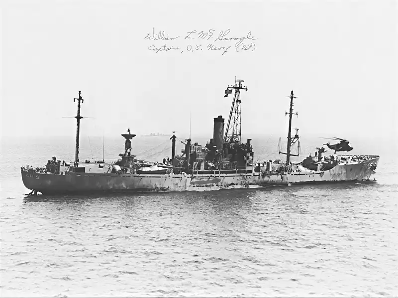 USS Liberty after attack